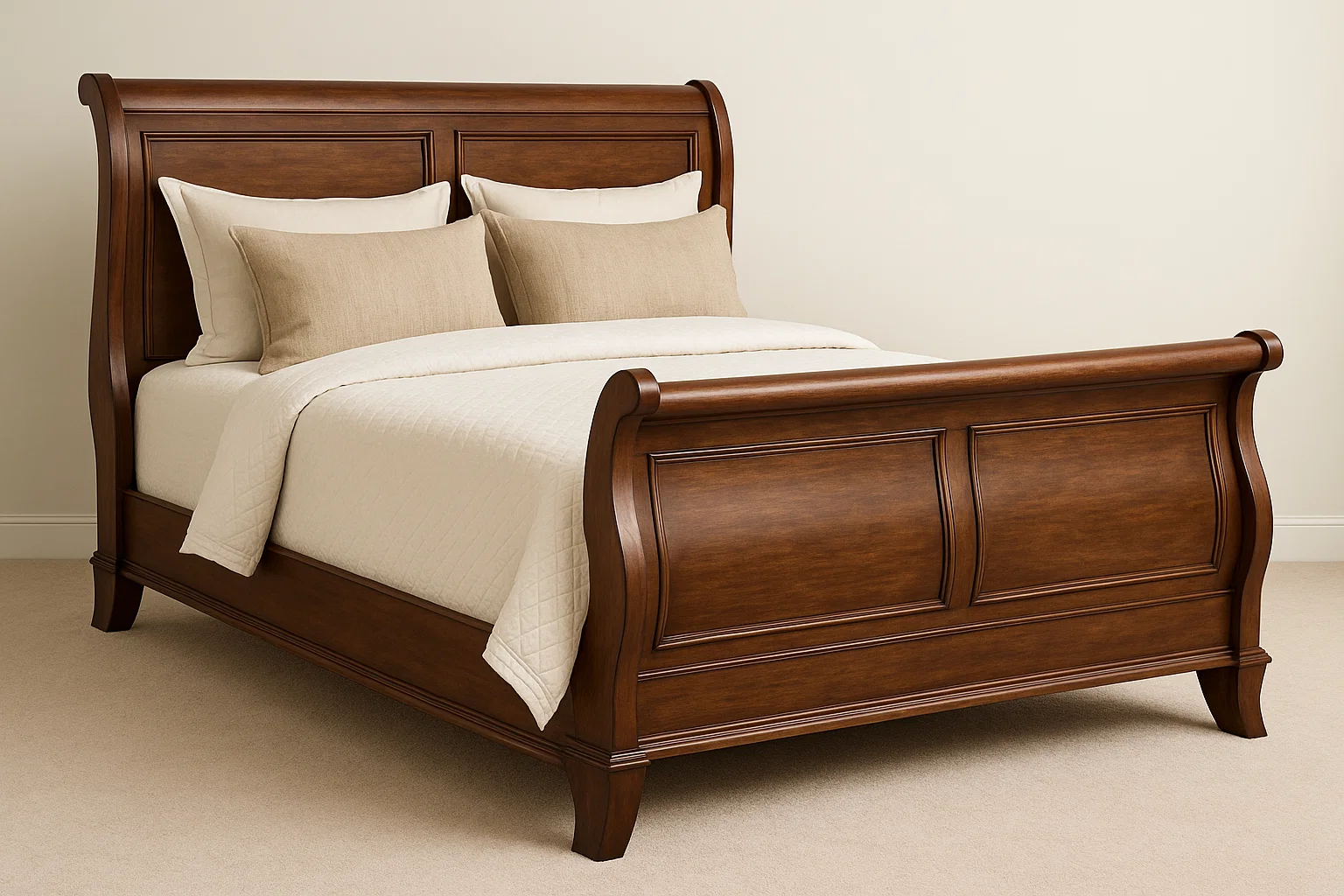 SLEIGH QUEEN BED