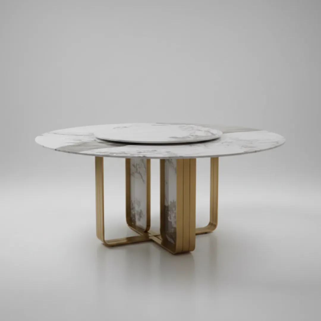 SYCZ-033 GOLD CC ROUND DINING TABLE